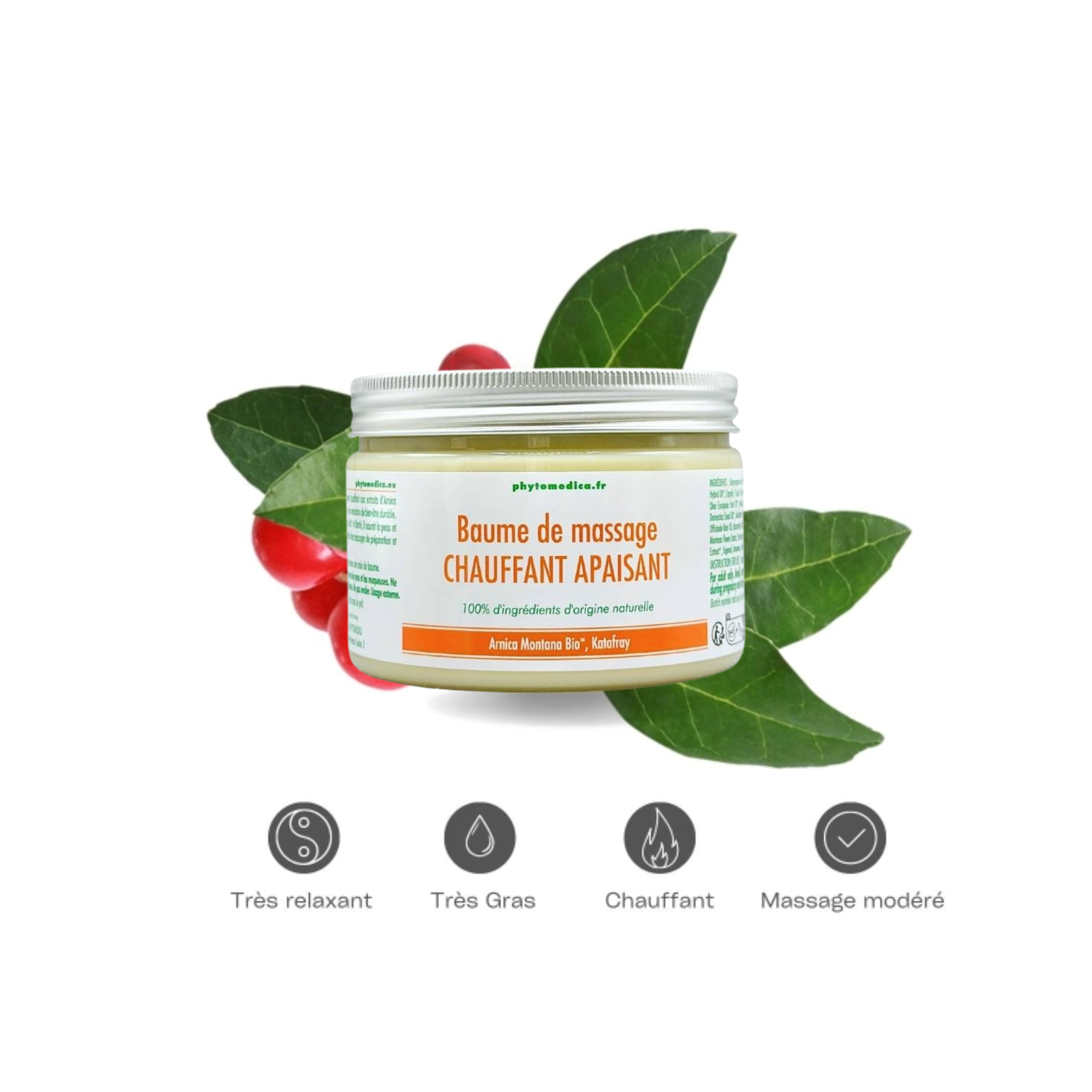Baume de massage végétal - apaisant chauffant - 450 ml - Phytomedica Laboratoires Phytomedica 