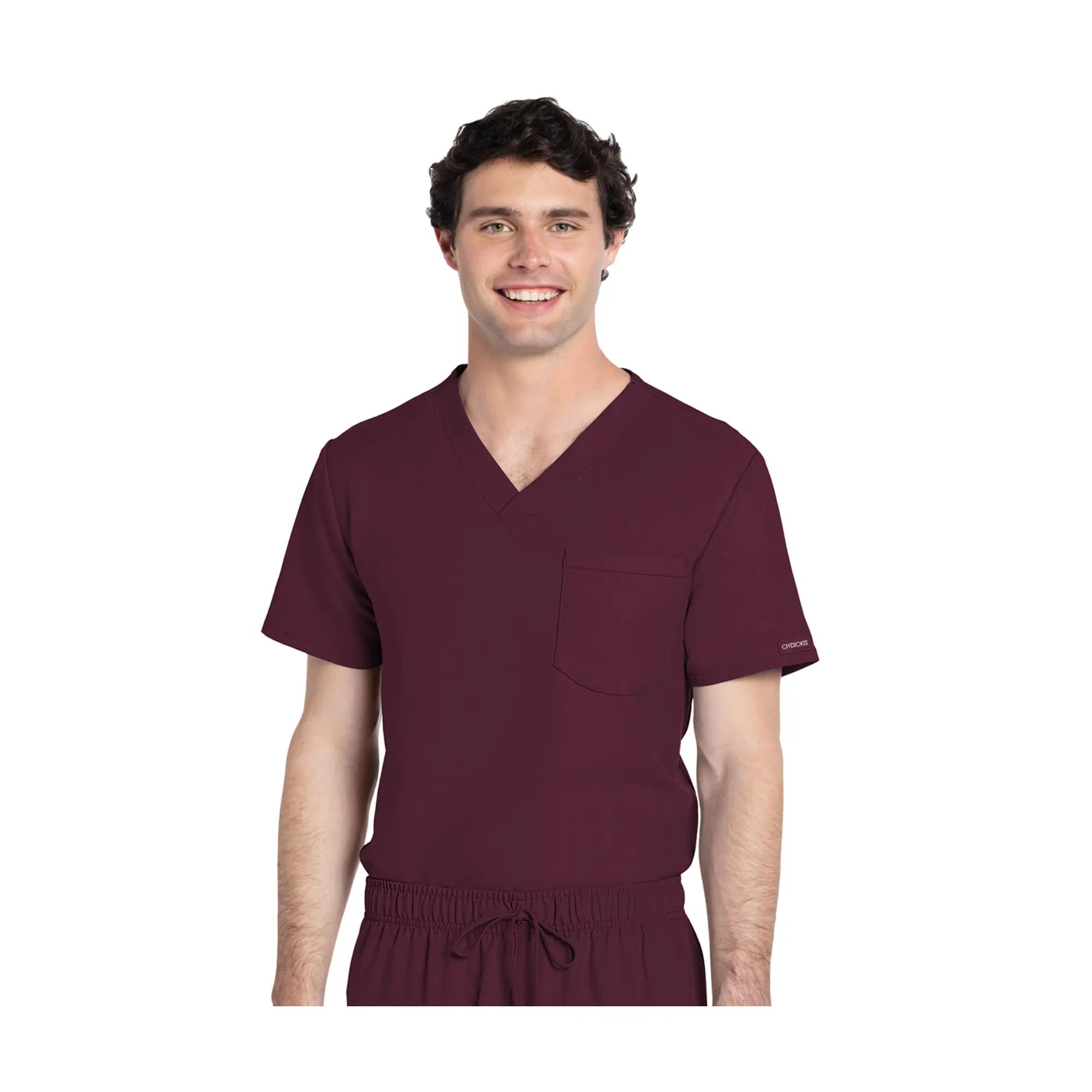 Capbreton - Tunique médicale - Col V - Unisexe - Cherokee Cherokee Authentic Workwear  Bordeaux / 3XL