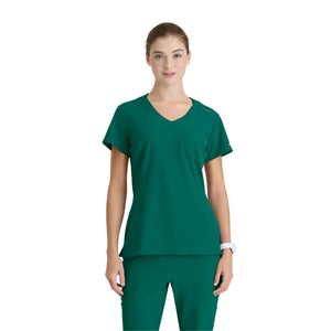 Dignity - Tunique Col V - Femme - Skechers SKECHERS  Vert Chasseur / XL