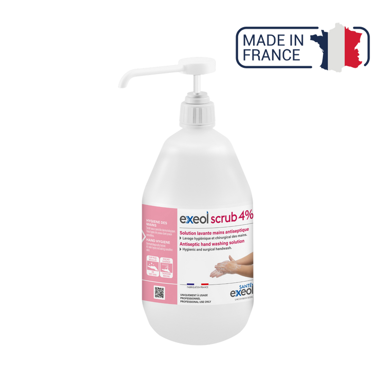 Exeol scrub 4% savon antiseptique - Sodel Exeol 