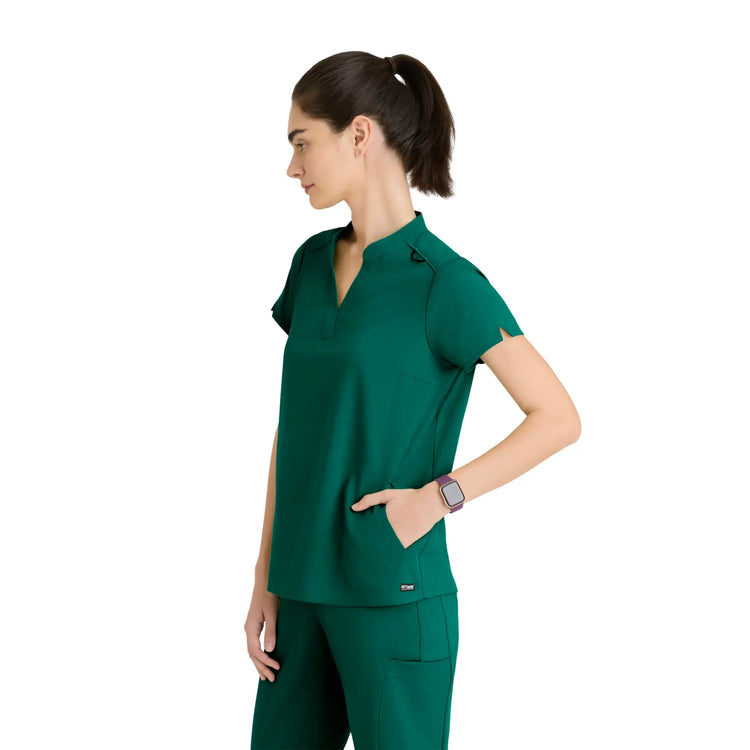 Flora - Tunique col à bande - Femme - Grey’s Anatomy Stretch GREYS ANATOMY STRETCH