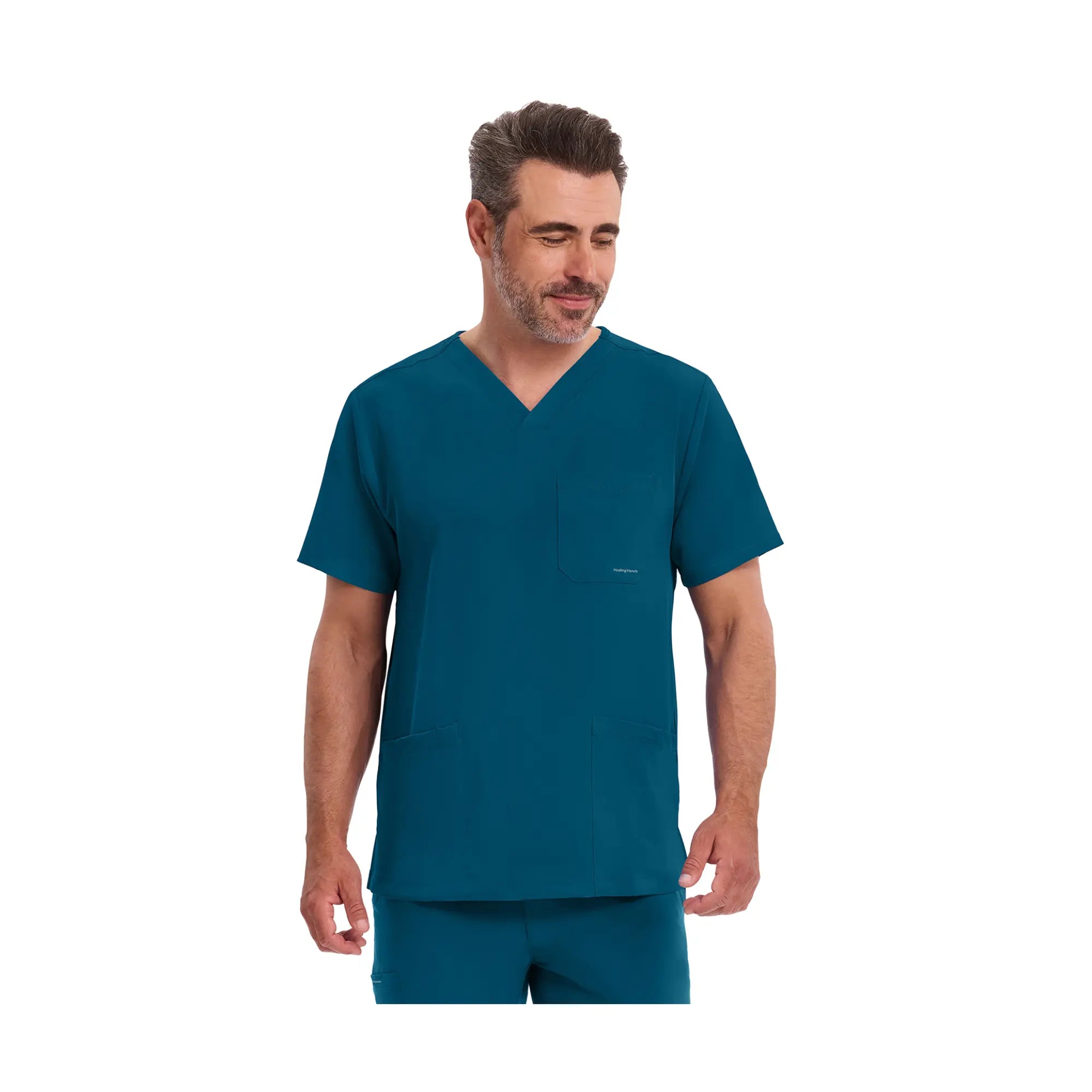 Mathew - Tunique médicale - Col V - Homme - Healing Hands Healing Hands  Bleu Canard / 3XL
