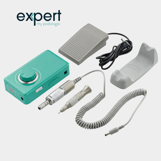 Micromoteur portable PODO38S - Vert Menthe - 30 000 tr/min - Avec pièce à main démontable Expert 