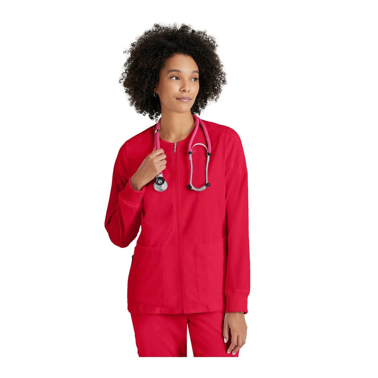 Mila - Round neck medical jacket - Women - Grey’s Anatomy Stretch Grey’s Anatomy 