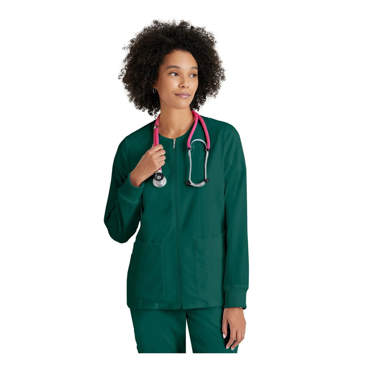 Mila - Round neck medical jacket - Women - Grey’s Anatomy Stretch Grey’s Anatomy 