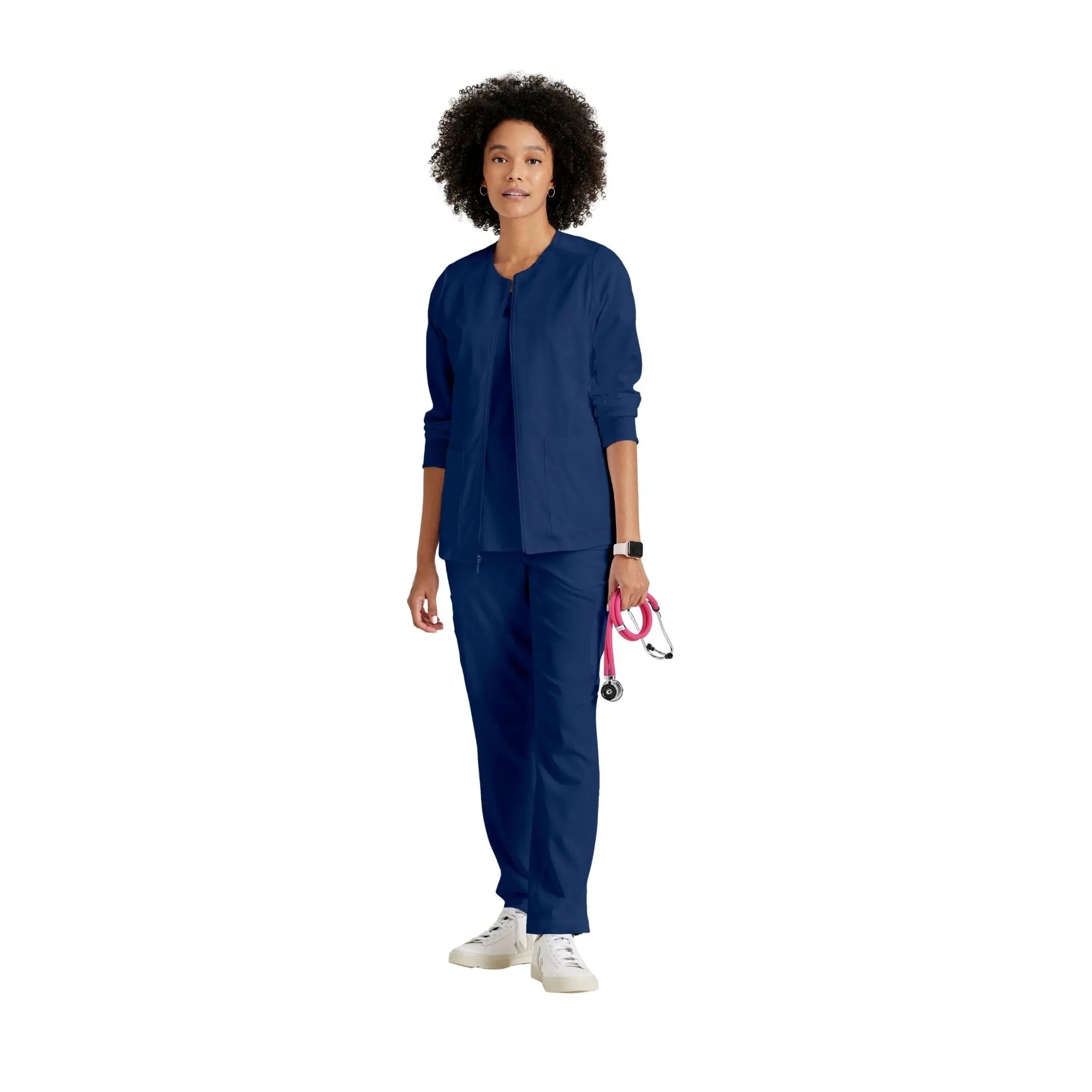 Mila - Round neck medical jacket - Women - Grey’s Anatomy Stretch Grey’s Anatomy 