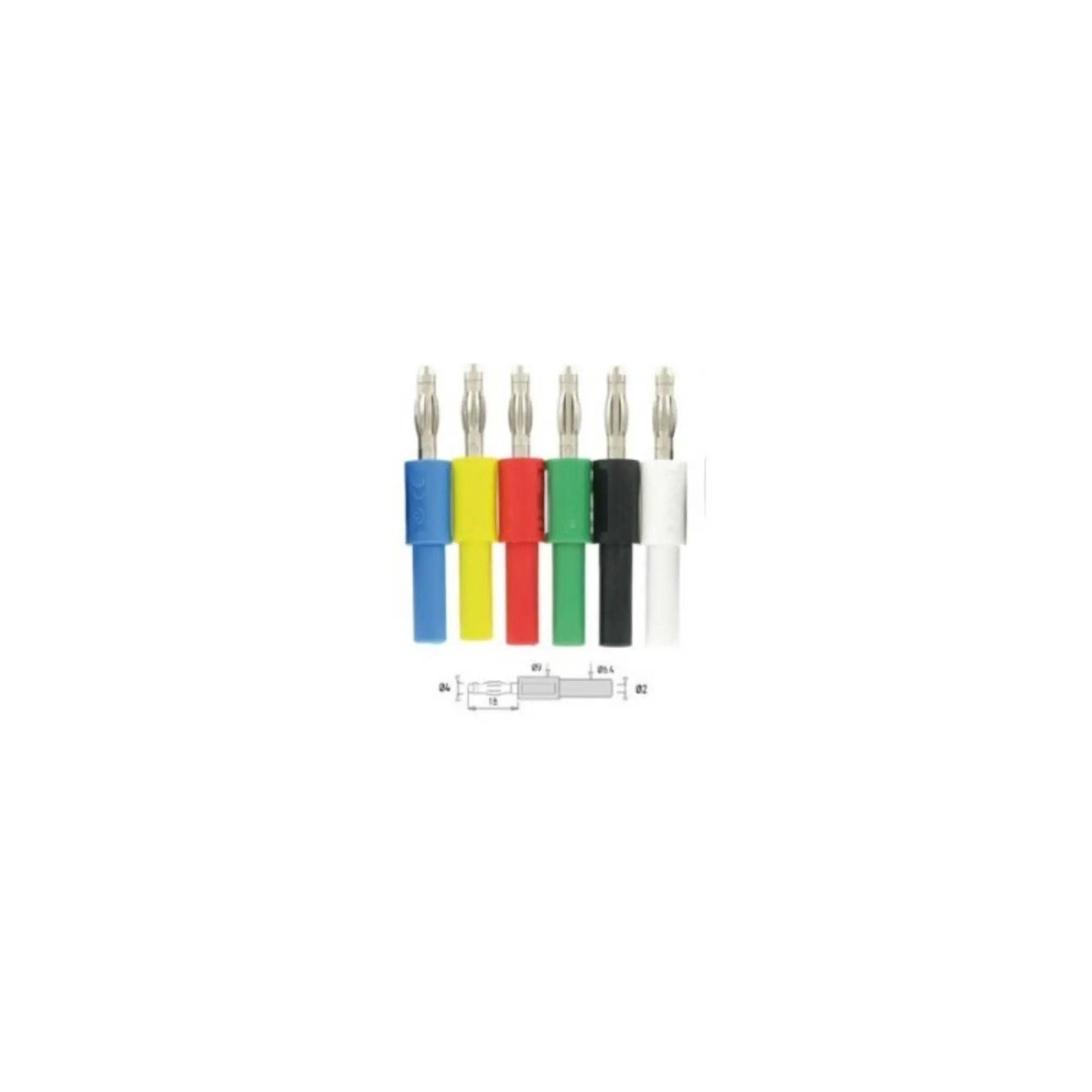 Paire d'adaptateur 2mm vers 4 mm pour Kit Électrodes Axilla - I2M Laboratoires I2M Laboratoires 