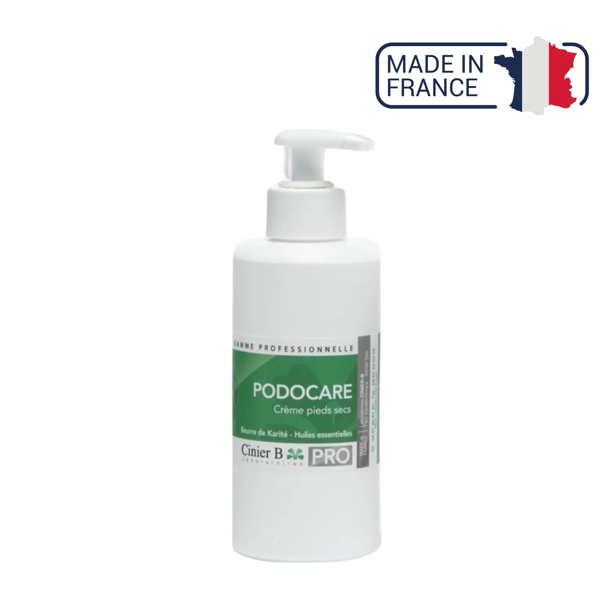 Podocare Crème Pieds Secs - 3 contenances - Laboratoires Cinier B Laboratoires Cinier B  500 ml