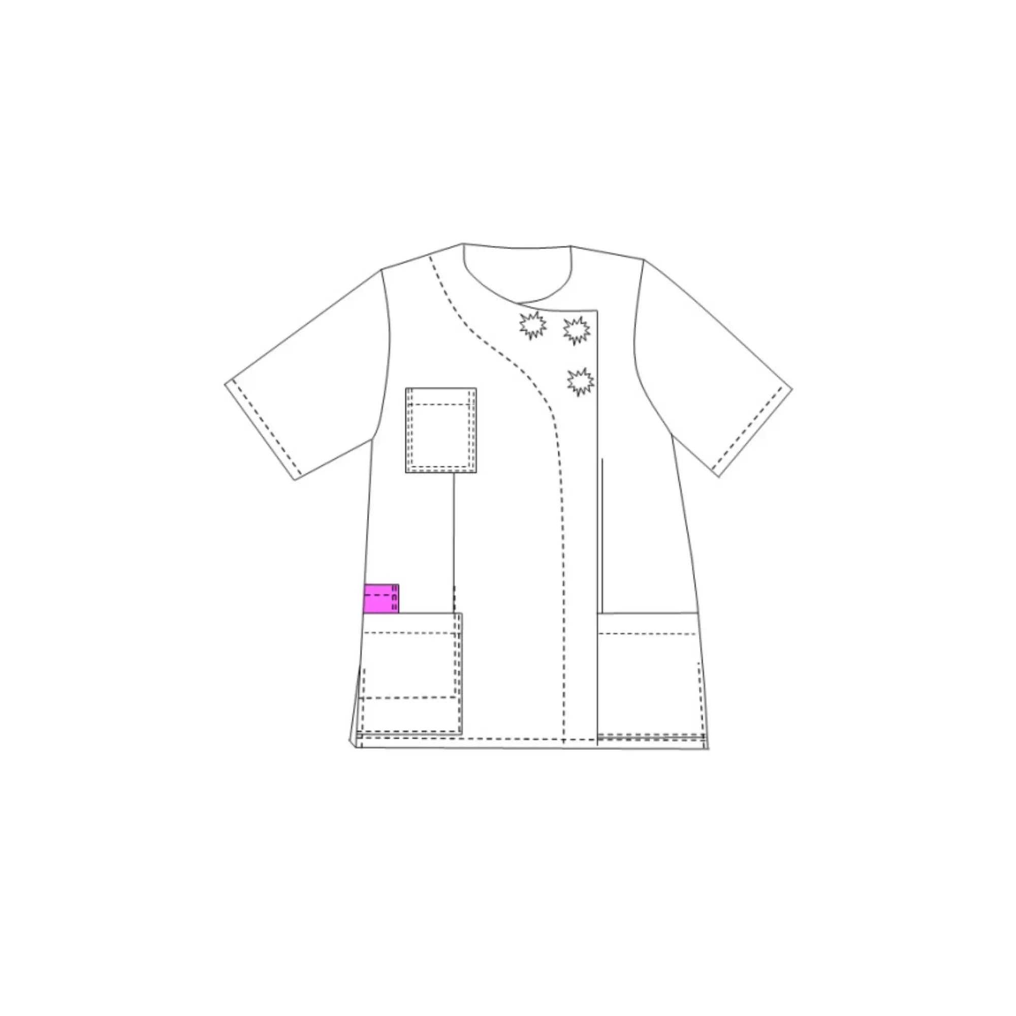 Zoé - Tunic - Short Sleeves - Women - 75 cm My Blouse 